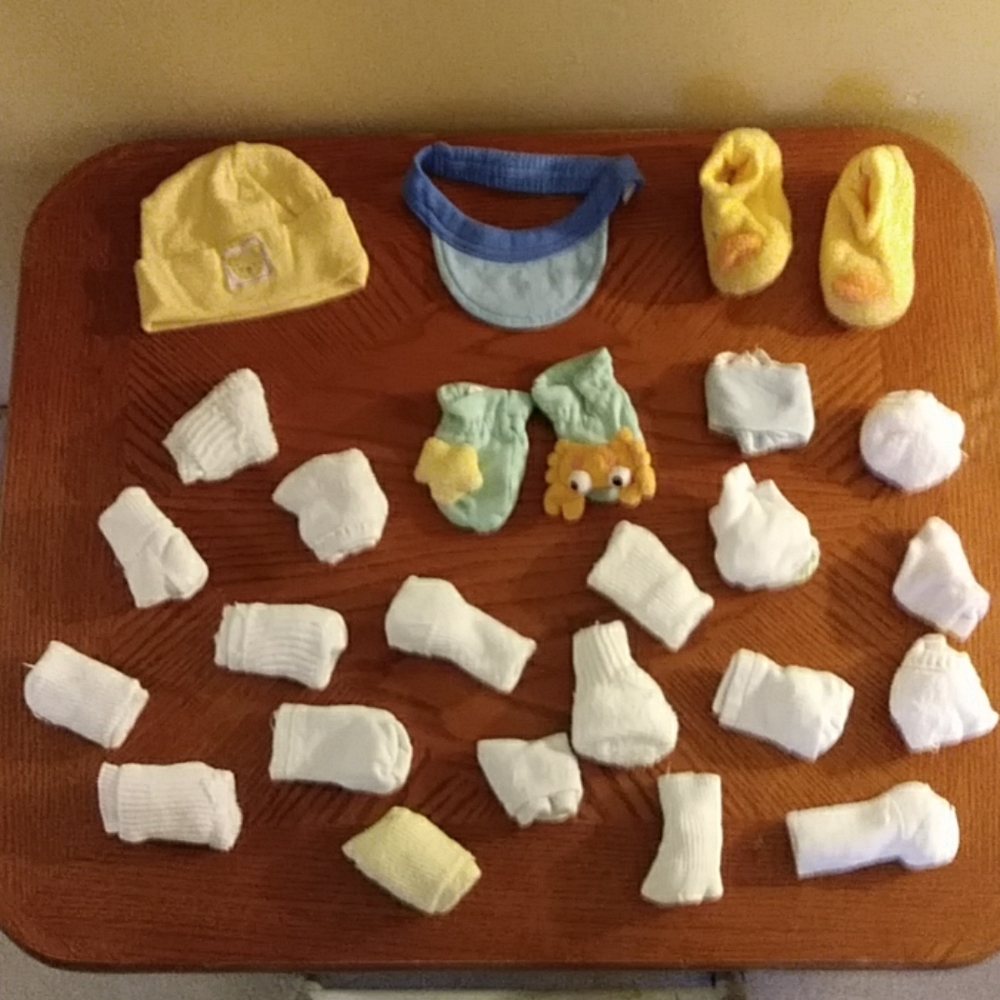 Baby Booties, Hats, Mittens, and Slippers Bundle